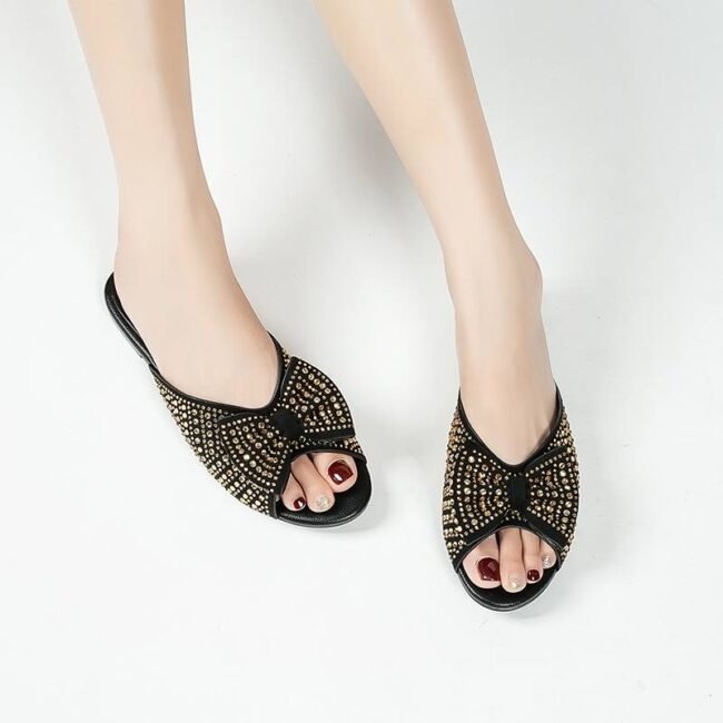 Stone Bow Slipper