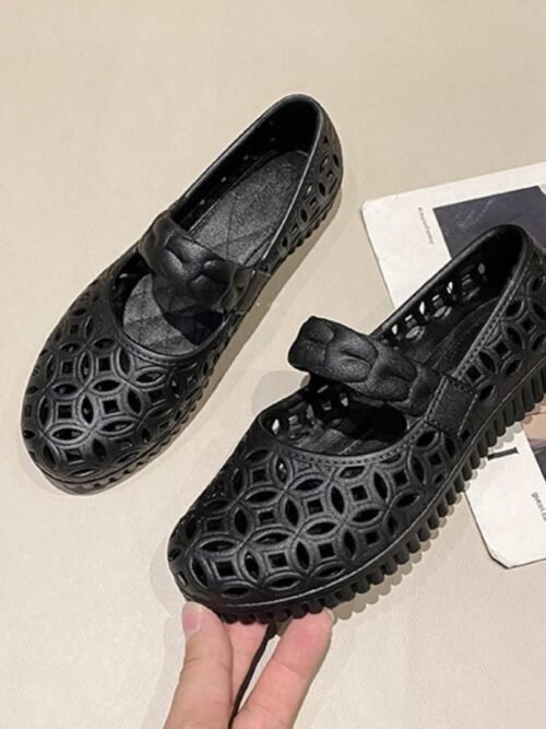 pvc circle design shoe