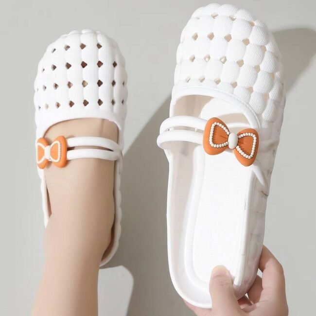 Eva Fluffy Bow Shoe - Image 2