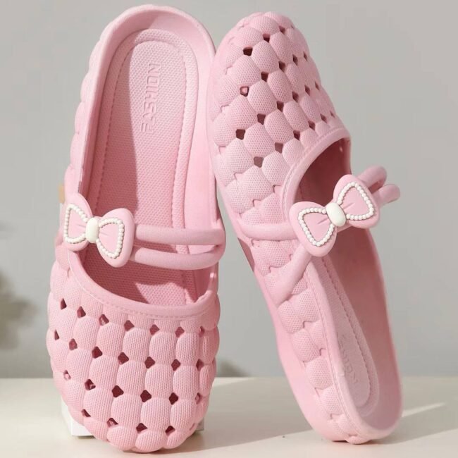 Eva Fluffy Bow Shoe