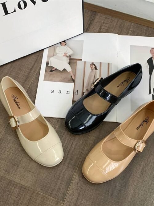 Glossy Strap PVC Shoe